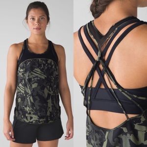 Lululemon 5 Mile Singlet Strappy Mesh Tank Top
